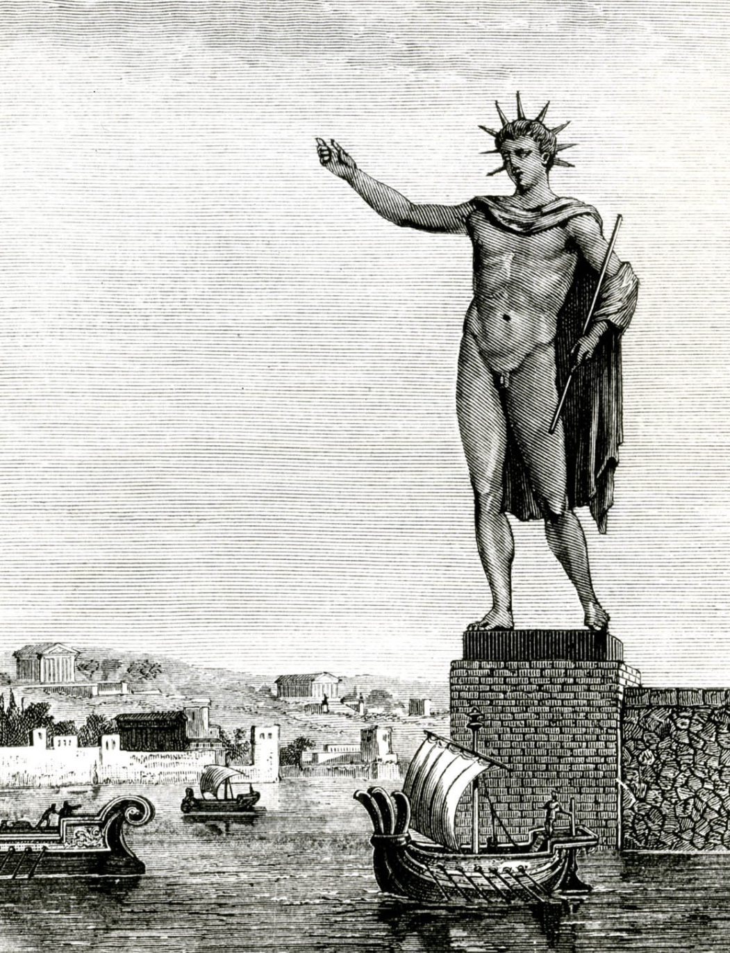 Standing at roughly the height of our Statue of Liberty, the Colossus of Rhodes was one of the seven wonders of the ancient world… until an earthquake sent it tumbling to the ground in 226 B.C. Despite symbolizing the Greek island of Rhodes for only 54 years, the broken statue fragments became a monument in their own right, remaining on the ground for eight centuries to come. 